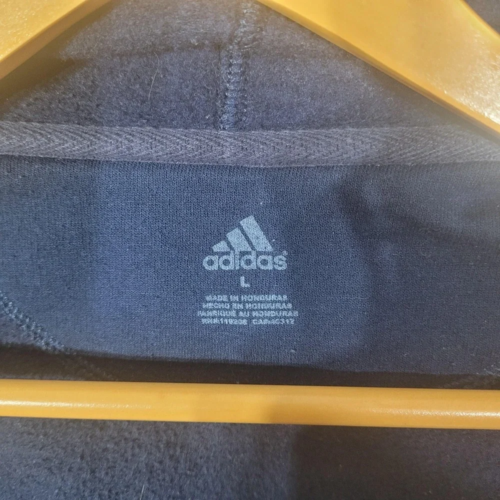 University of Michigan Hoodie Mens Large Full Zip Adidas UofM Sweatshirt